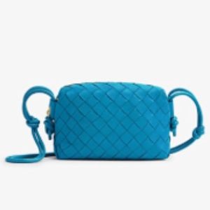 COPY - BOTTEGA VENETA 
Loop mini intrecciato leather cross-body bag blueprint-g…